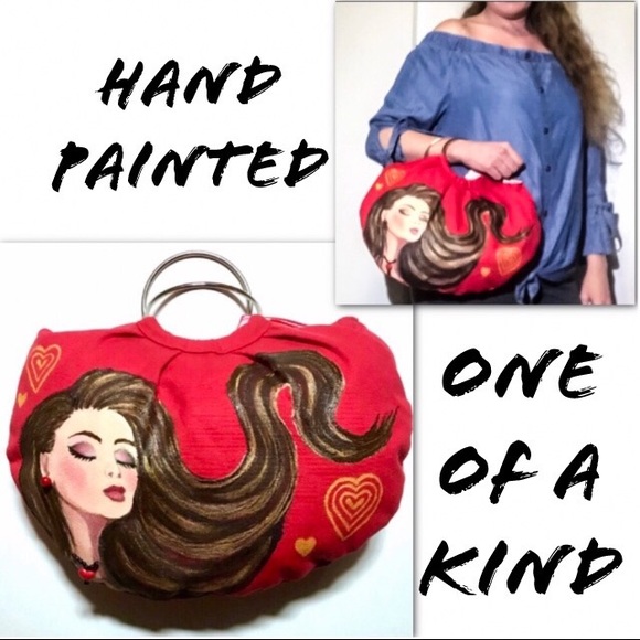 Handbags - Hand Painted OOAK Bag 2XHOST PICK!